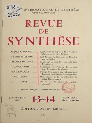 cover image of Signification et exigences de la vocation philosophique chez Bergson